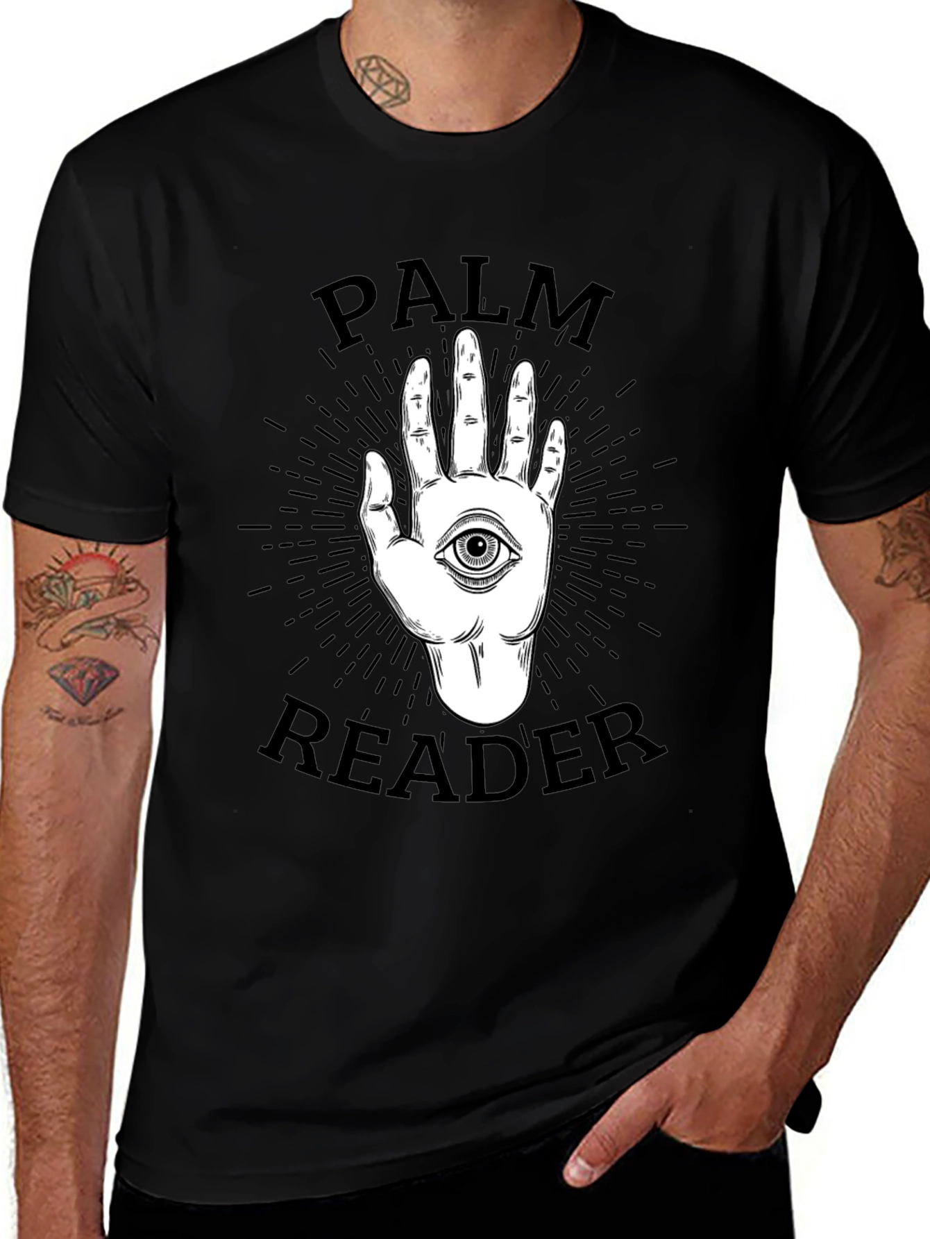 Palm Reader Graphic Tee - All Seeing Eye T-Shirt