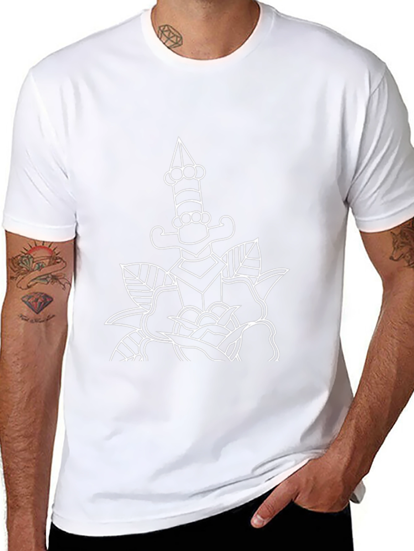Dagger & Rose Graphic Tee - Classic Cool