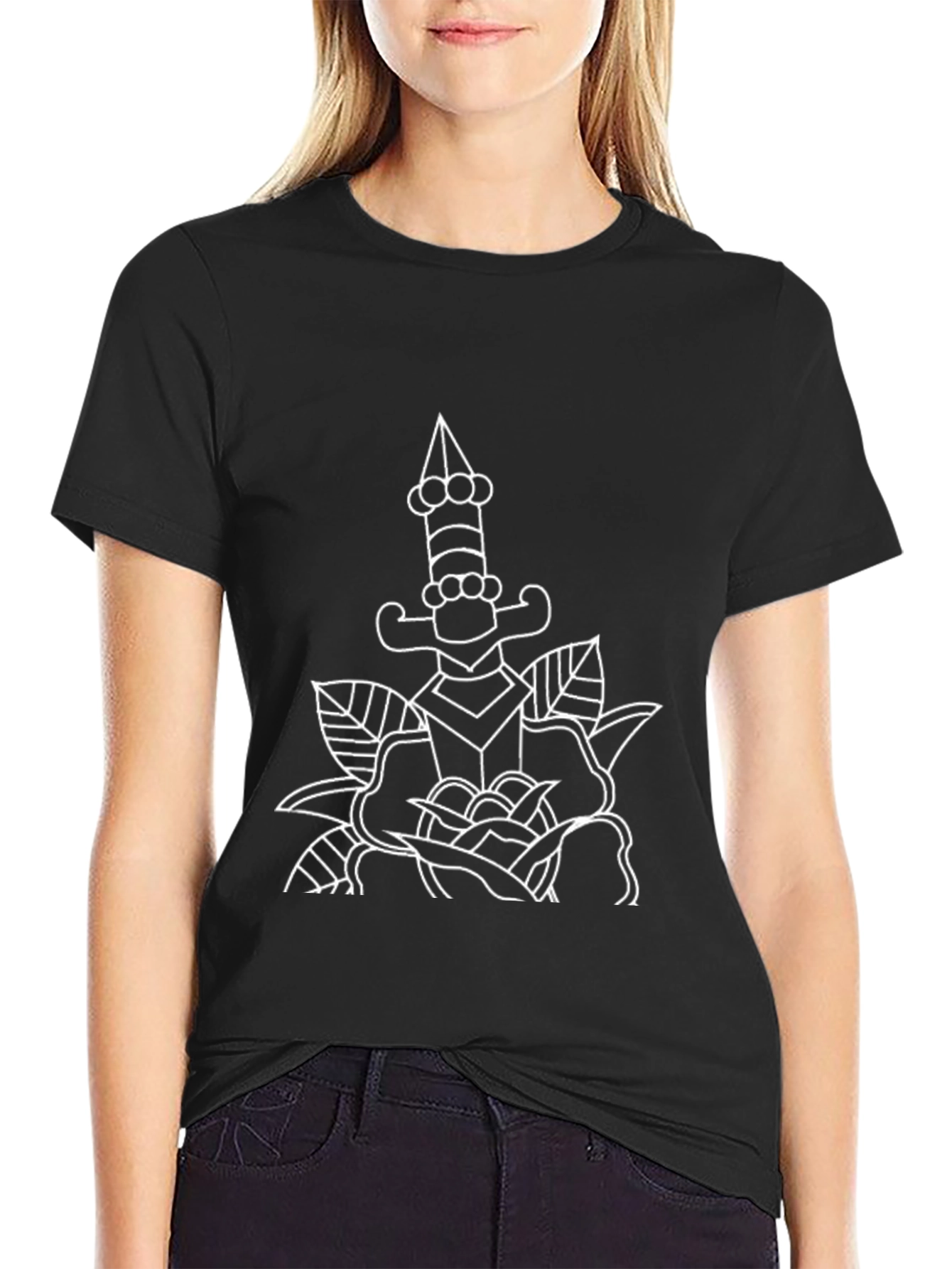 Dagger & Rose Graphic Tee - Classic Cool