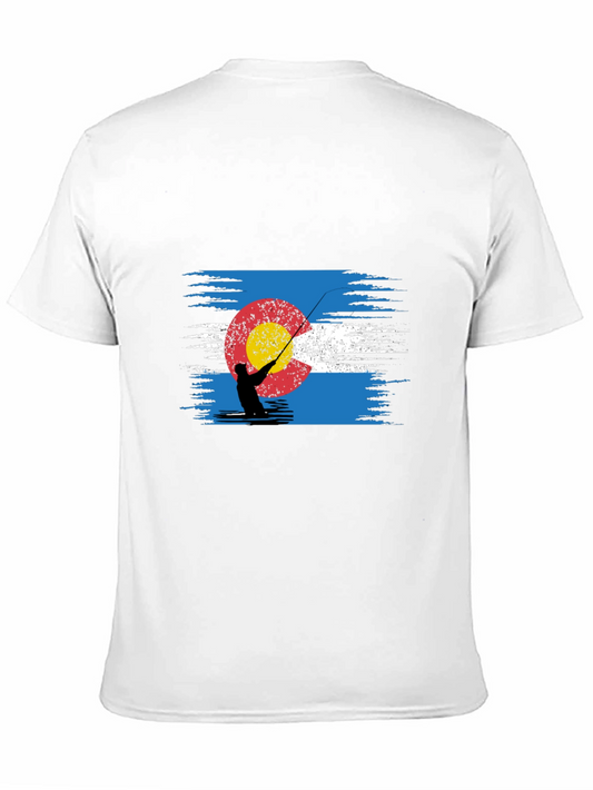 Colorado Fishing T-Shirt - Black Cotton Blend