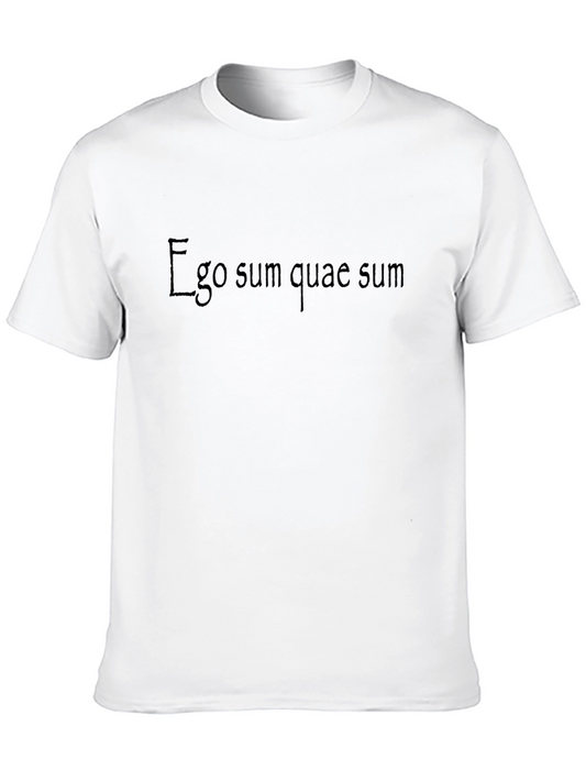 Ego Sum Quae Sum Graphic Tee - Black