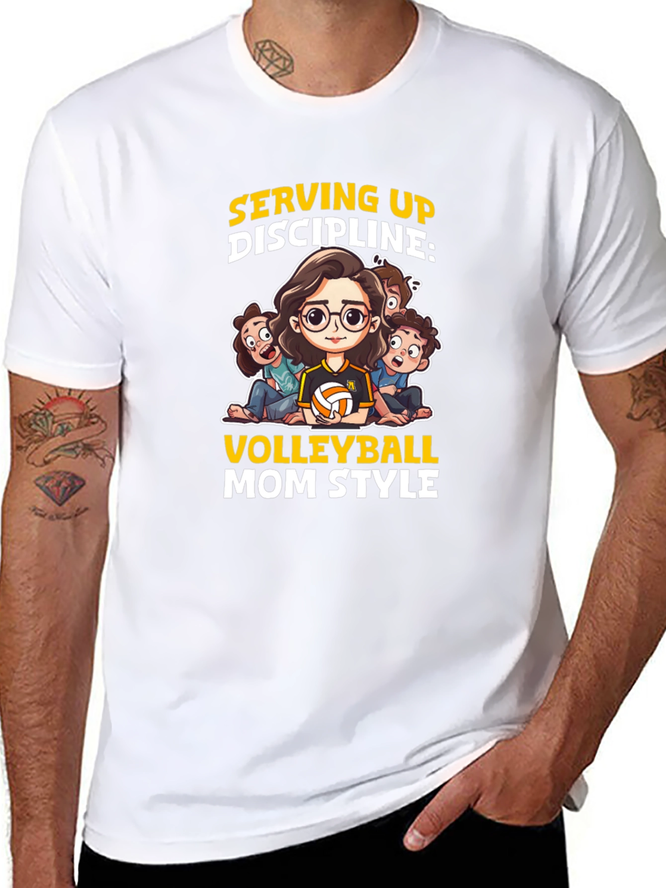 Volleyball Mom Style T-Shirt