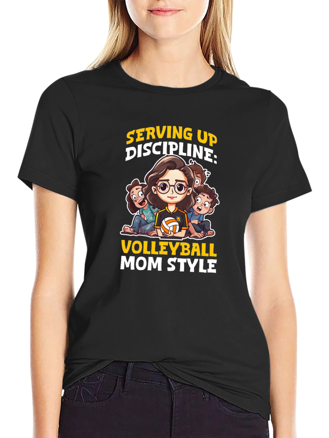 Volleyball Mom Style T-Shirt