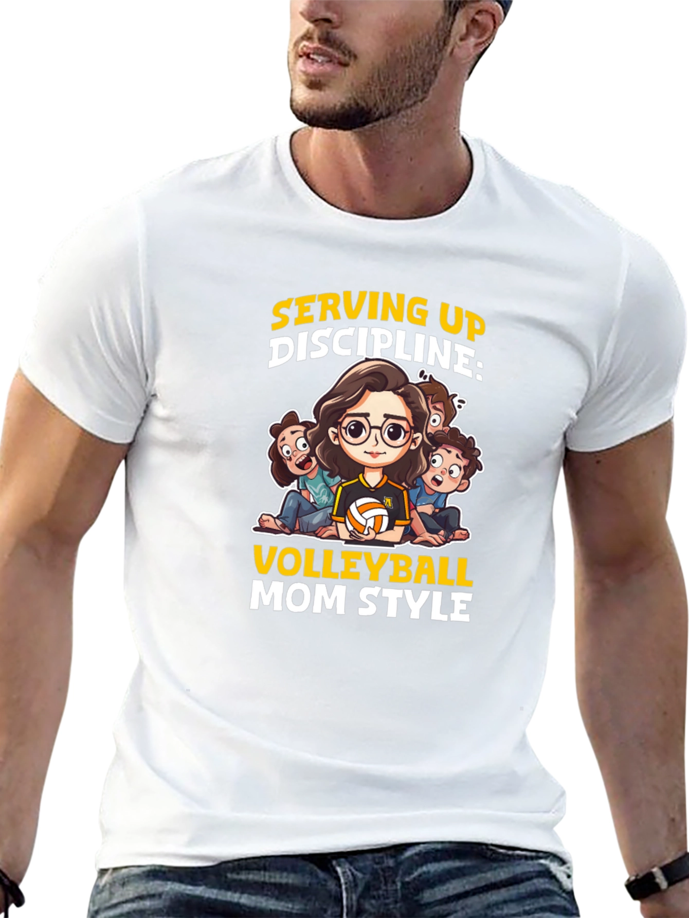 Volleyball Mom Style T-Shirt