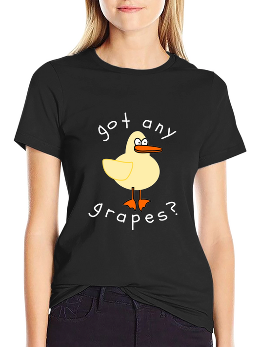 Got Any Grapes? Funny Cartoon Duck T-Shirt