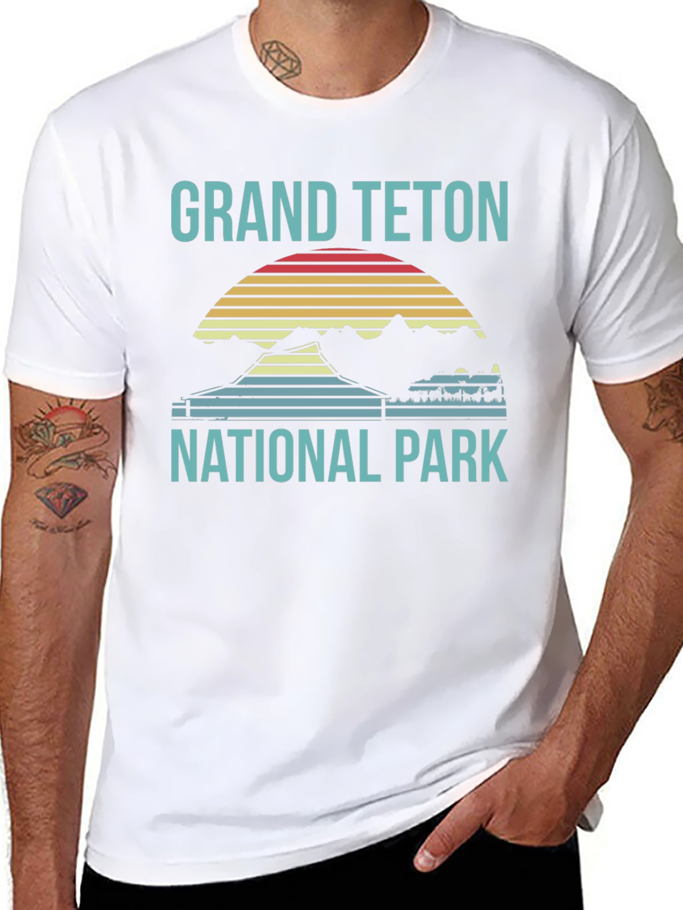 Grand Teton National Park T-Shirt Retro Style