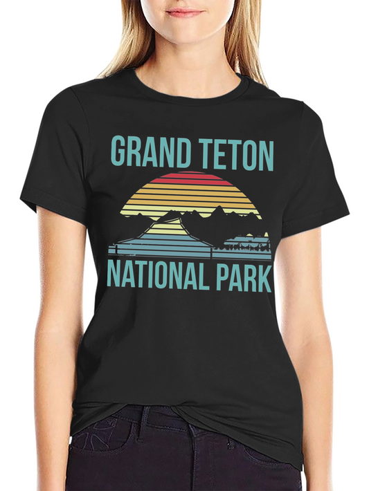Grand Teton National Park T-Shirt Retro Style