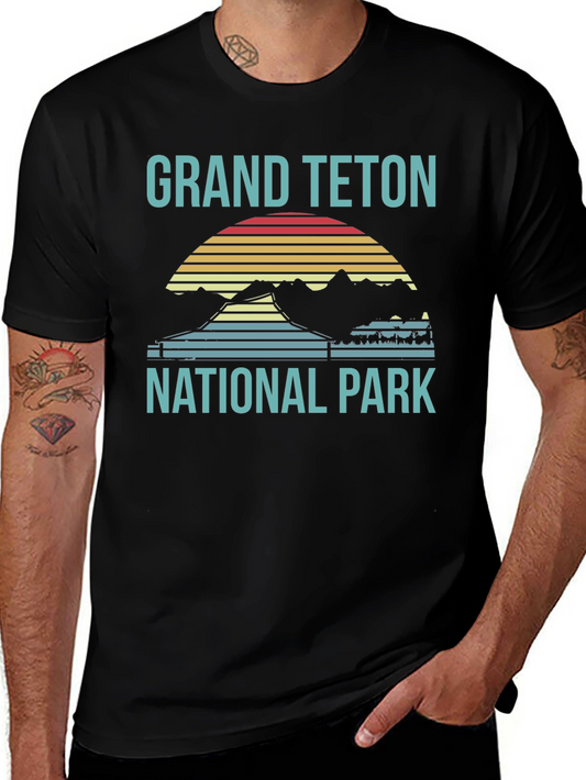 Grand Teton National Park T-Shirt Retro Style