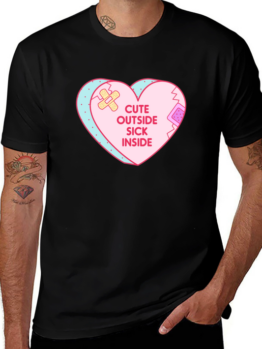 Cute Outside Sick Inside Graphic T-Shirt