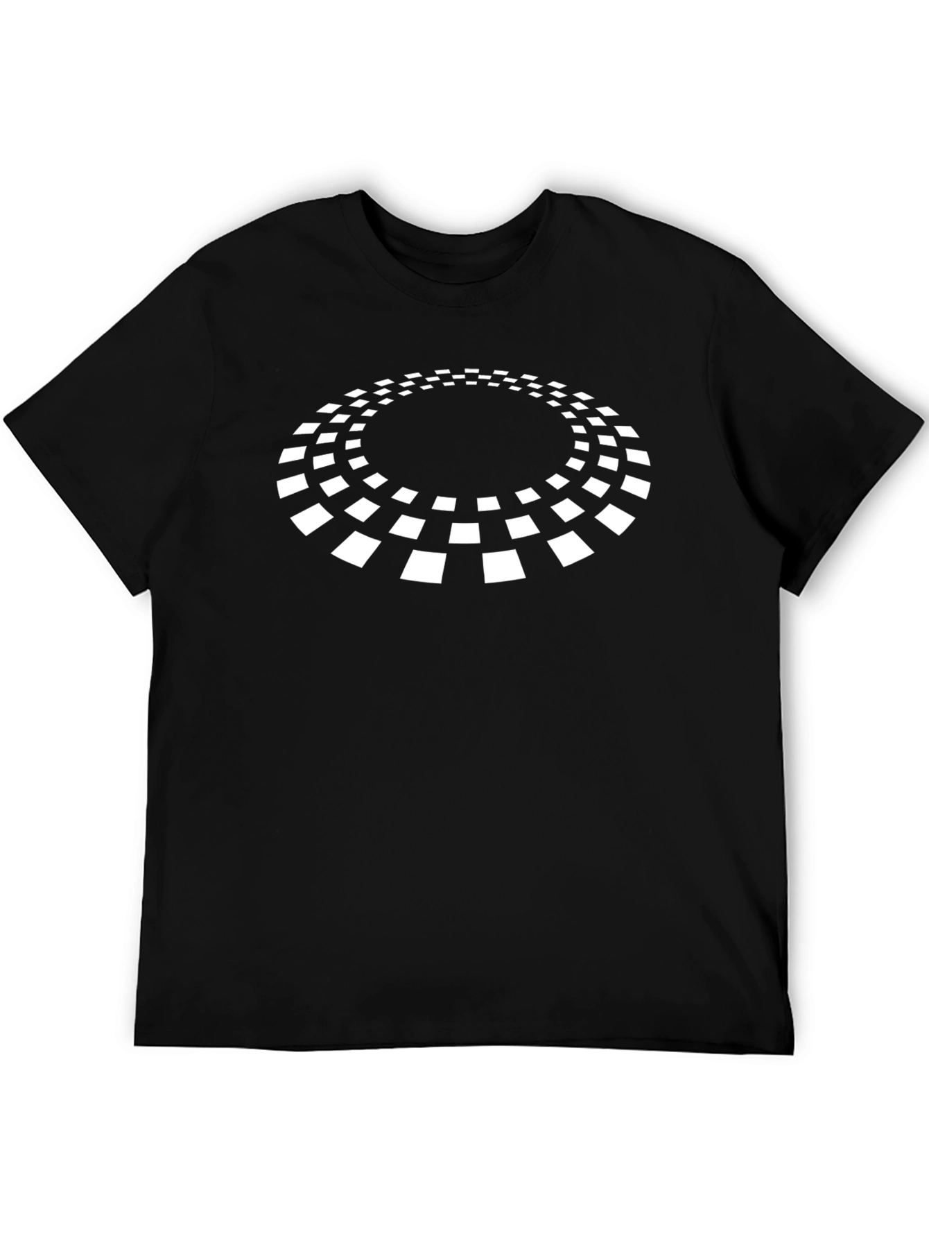 Optical Illusion T-Shirt - Modern Black Tee