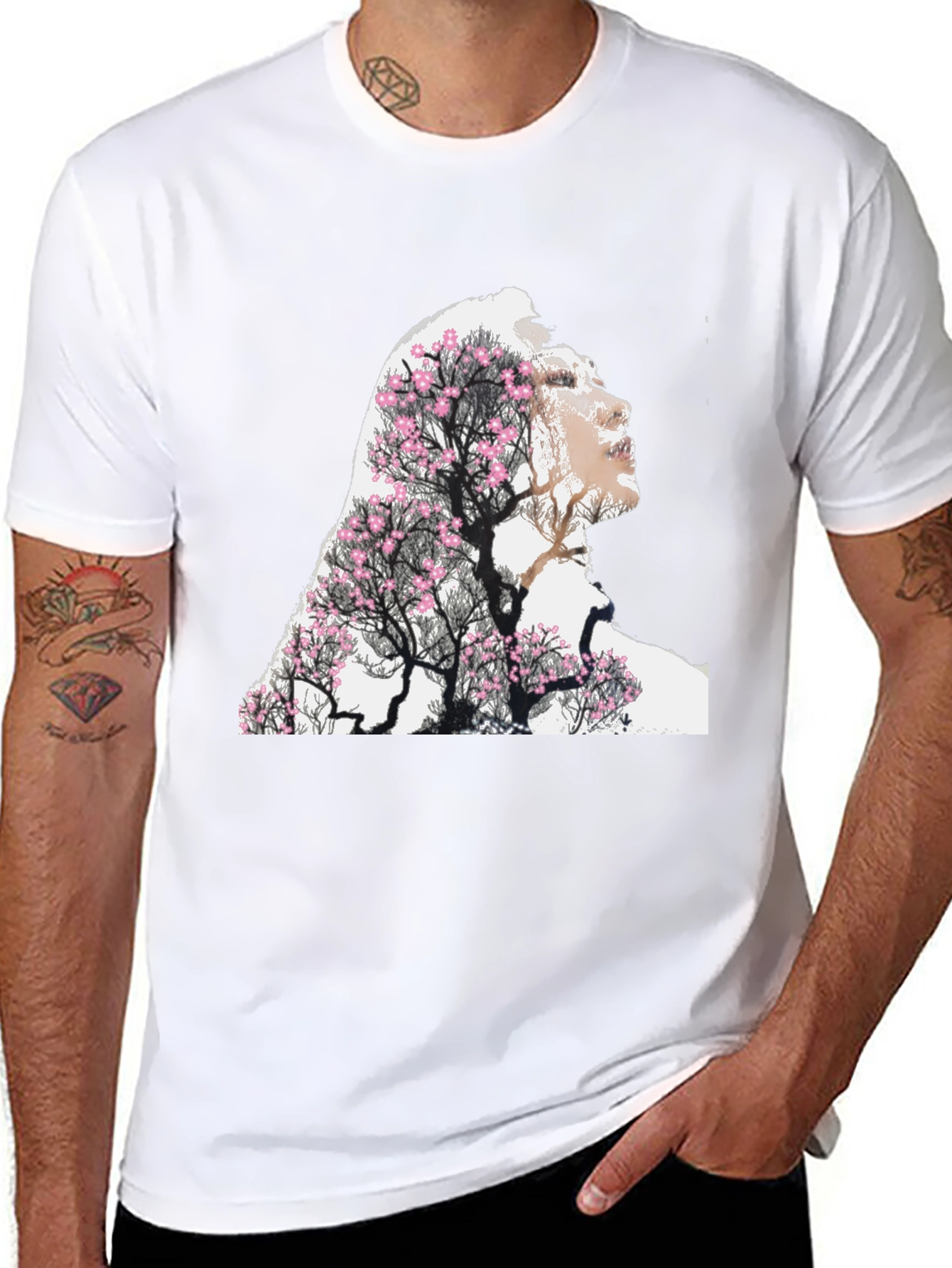 Nature Woman Graphic Tee - Black Unisex T-Shirt