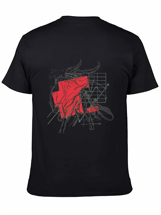 Bull Market Graphic Tee - Black Cotton Blend