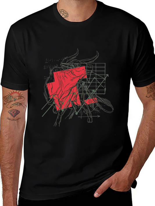 Bull Market Graphic Tee - Black Cotton Blend
