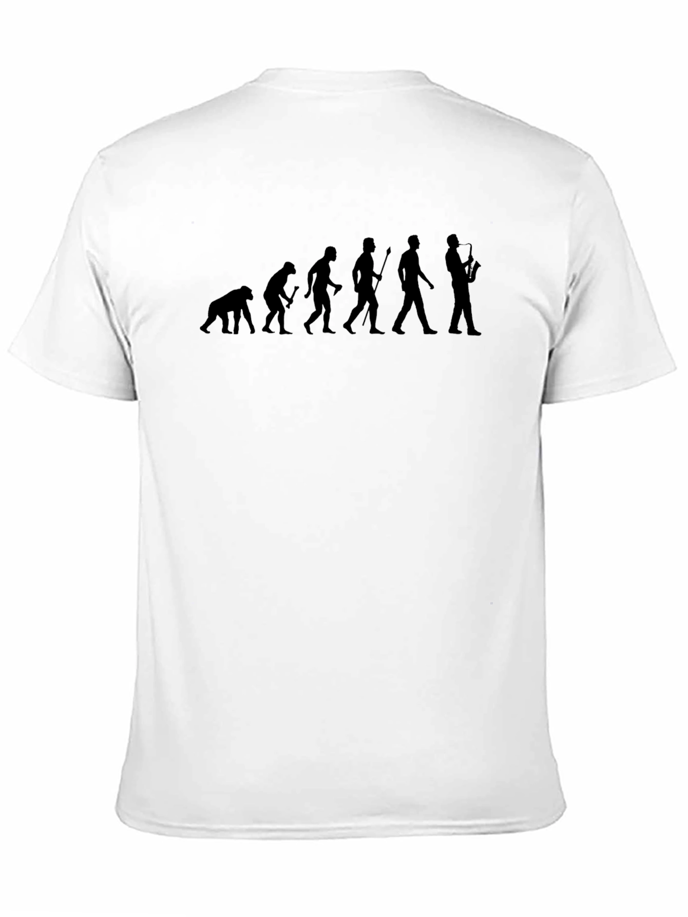 Evolution of Saxophone Player Graphic Tee