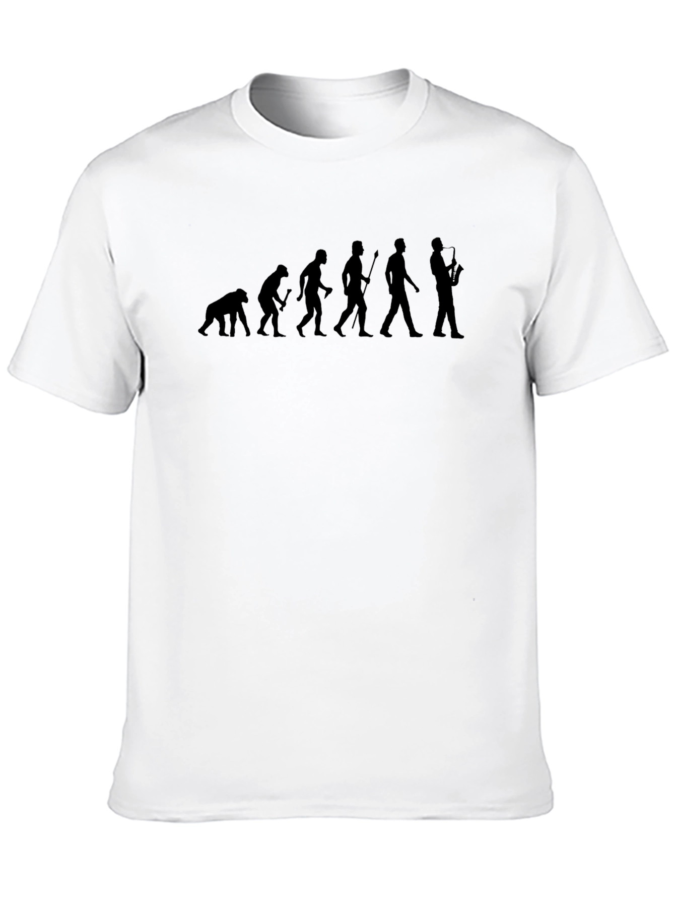 Evolution of Saxophone Player Graphic Tee