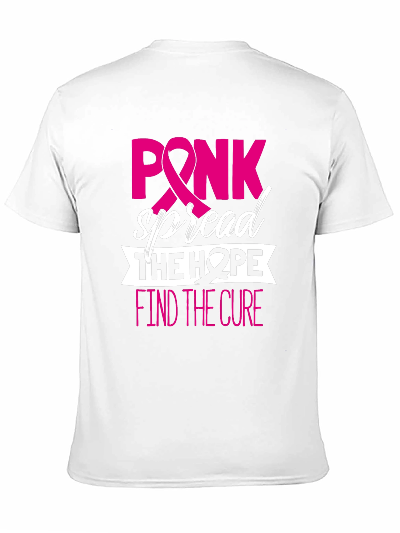 Pink Spread Hope Find Cure Breast Cancer Awareness T-Shirt