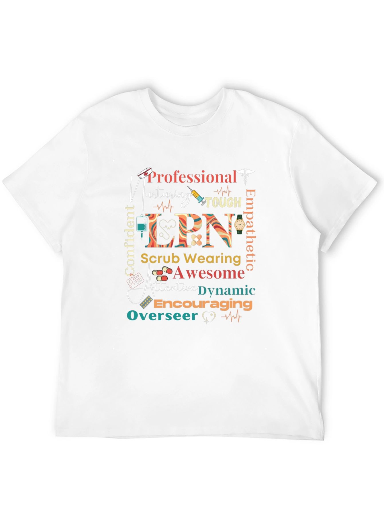 Nurse Graphic Tee - LPN Design