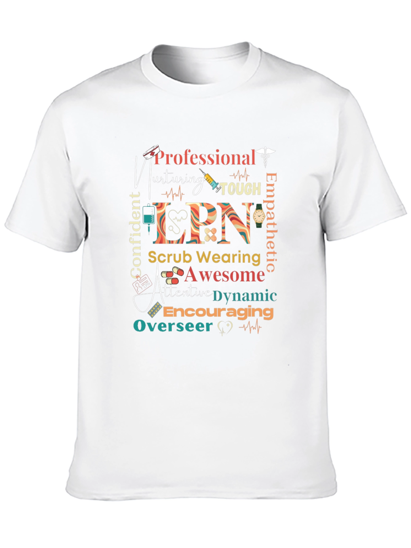 Nurse Graphic Tee - LPN Design
