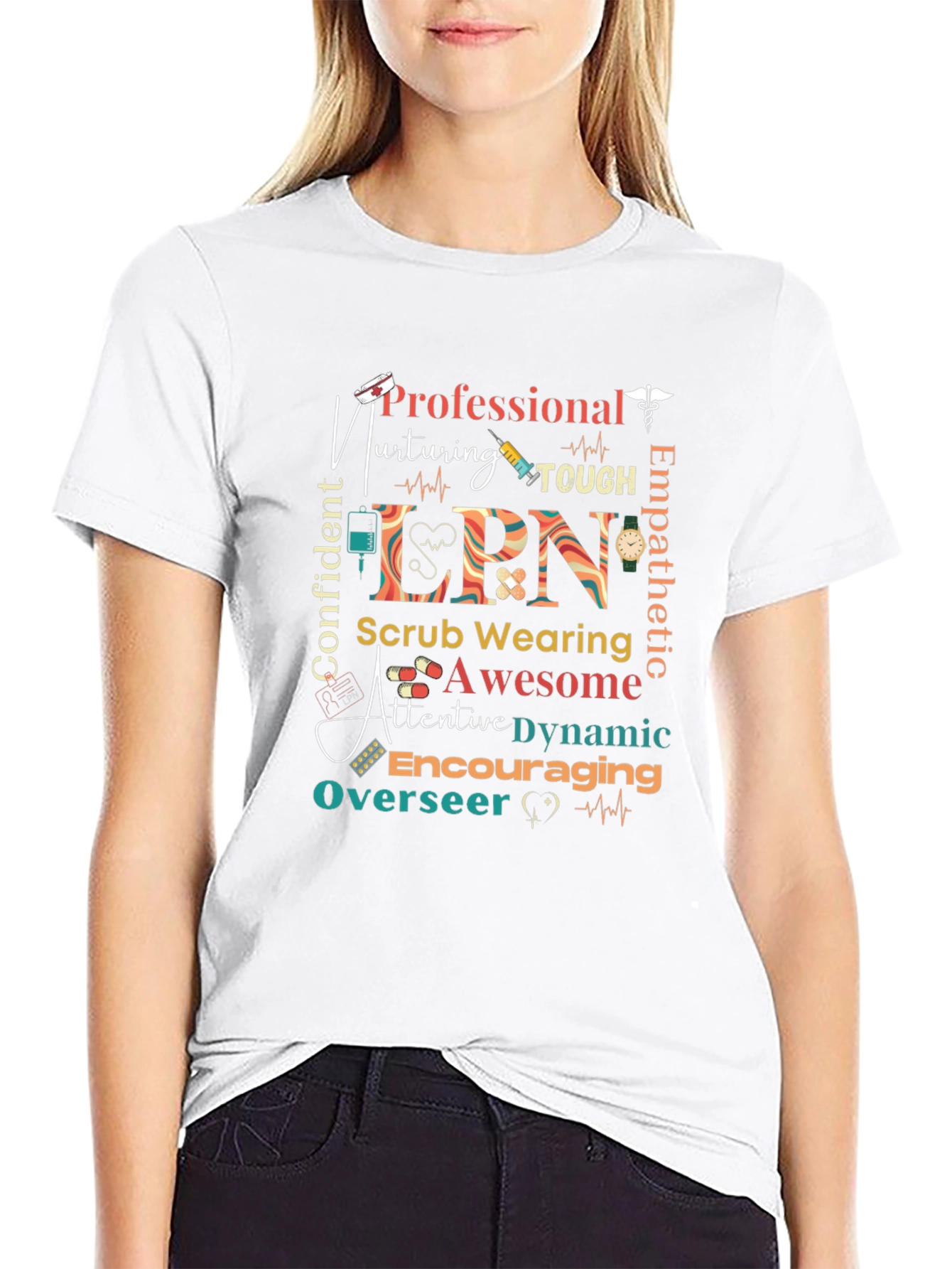 Nurse Graphic Tee - LPN Design