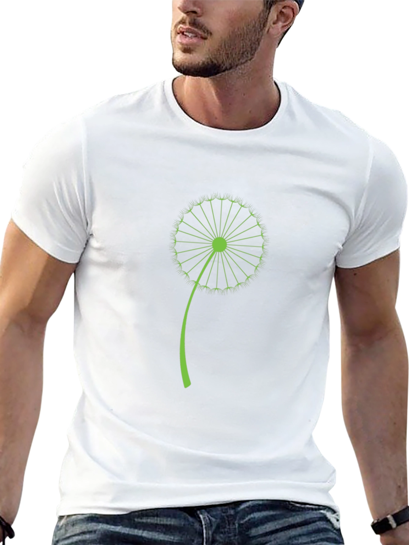 Dandelion Graphic Black Tee