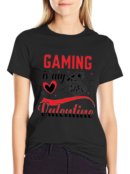 Gaming is My Valentine Graphic Tee - Gamers Valentine Shirt