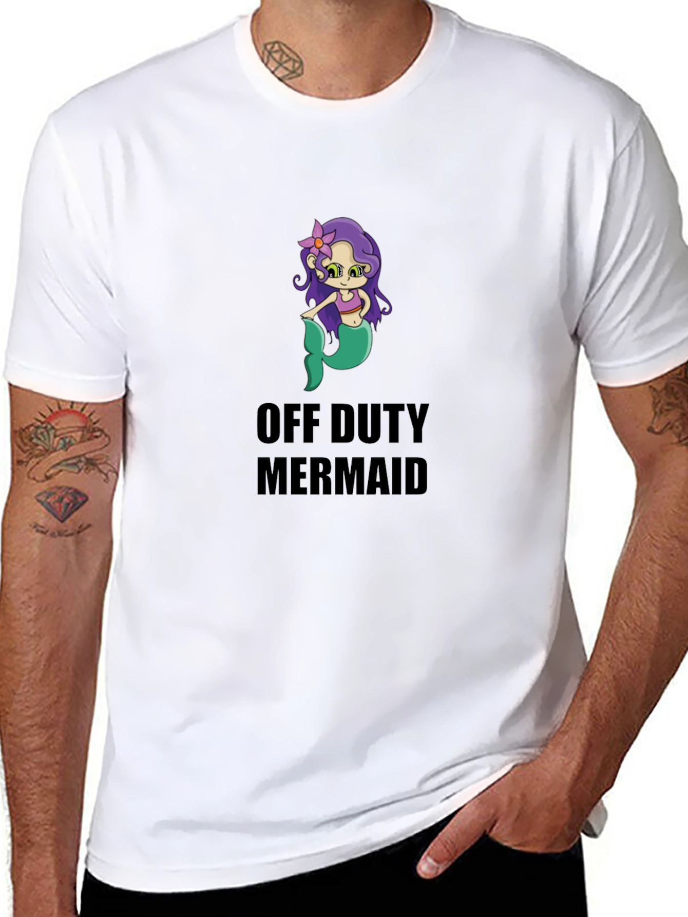 Off Duty Mermaid Graphic Tee