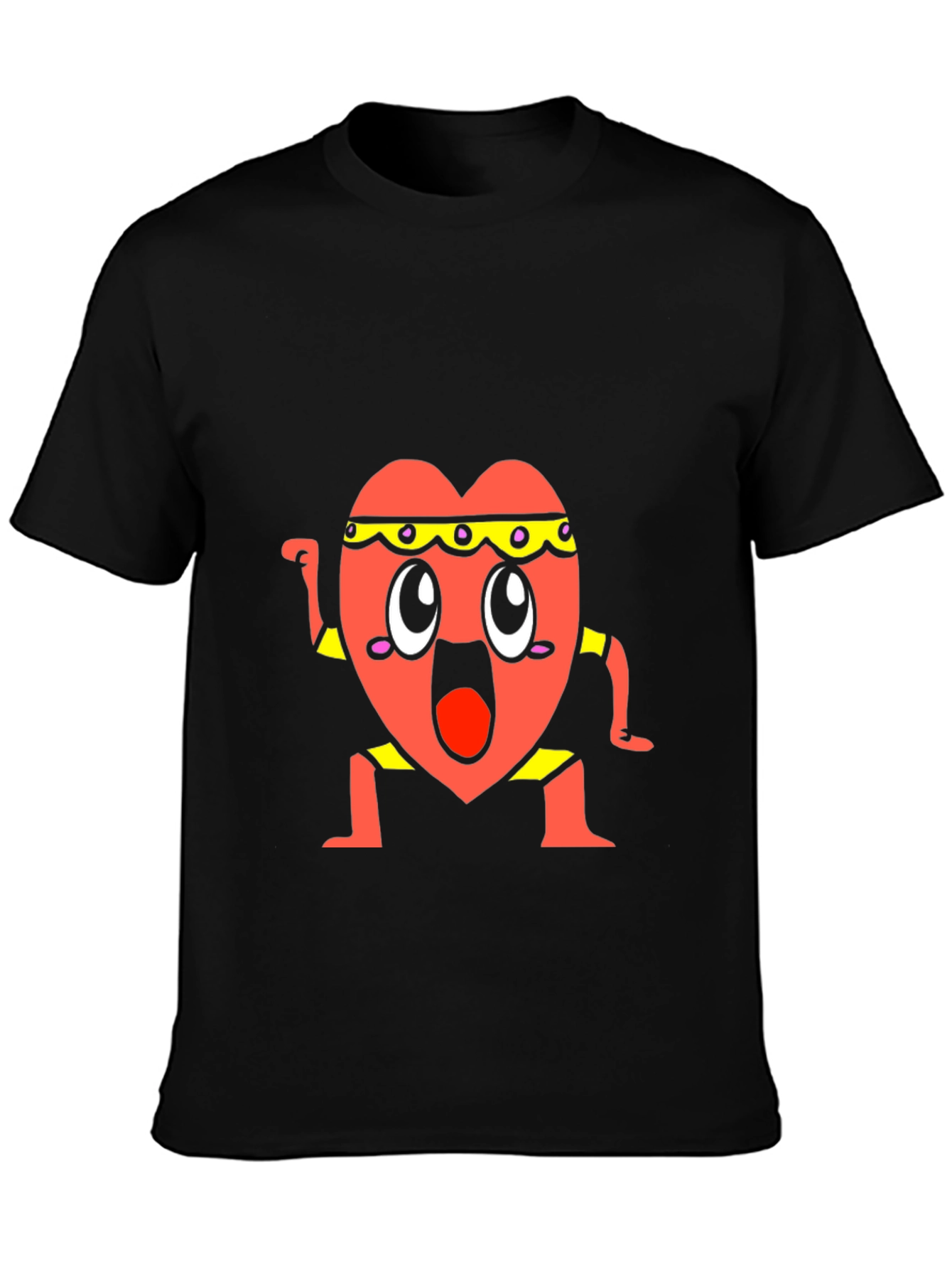 Funny Heart Character T-Shirt