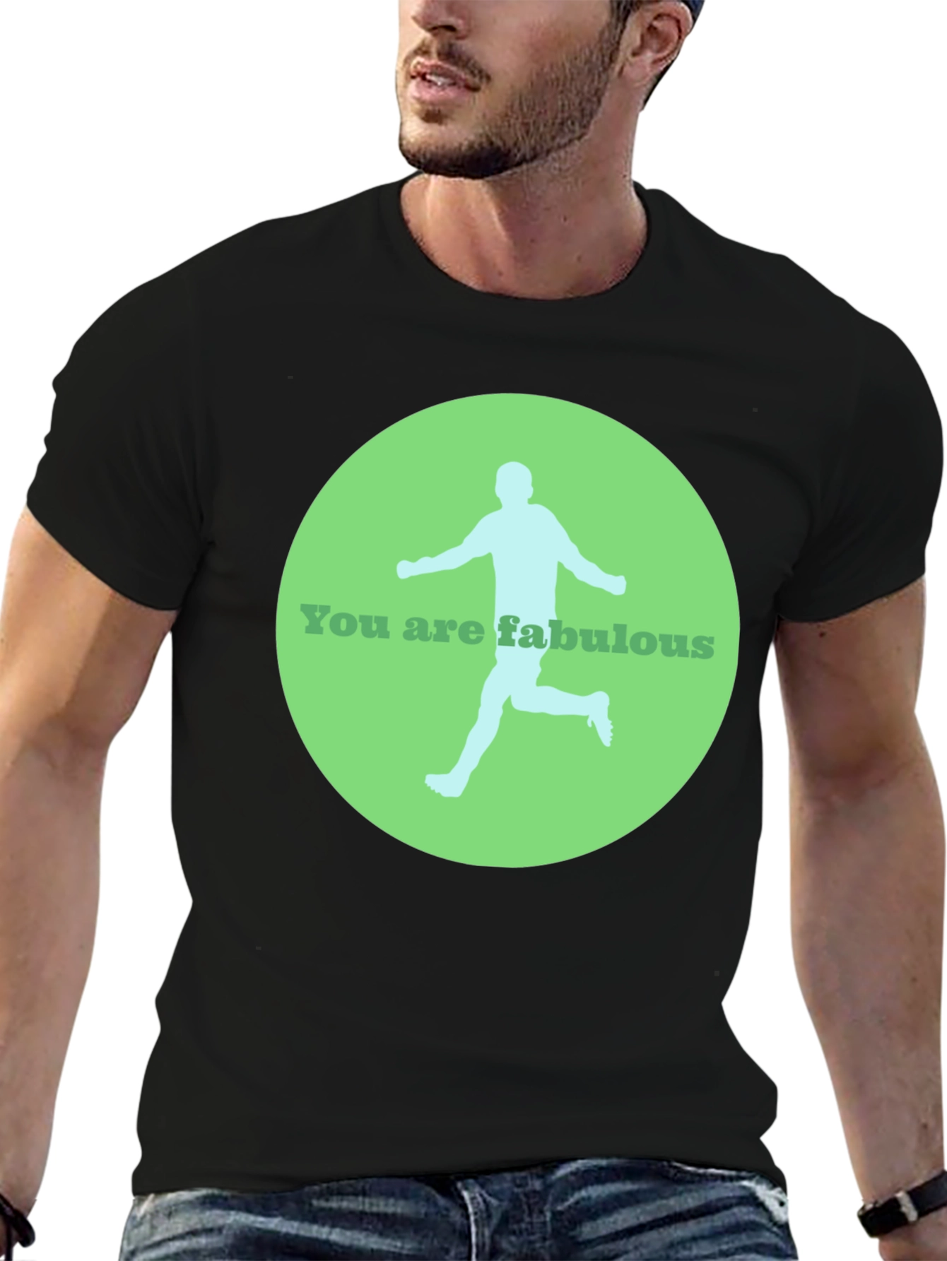 Fabulous Runner Graphic Tee - Black Casual Shirt
