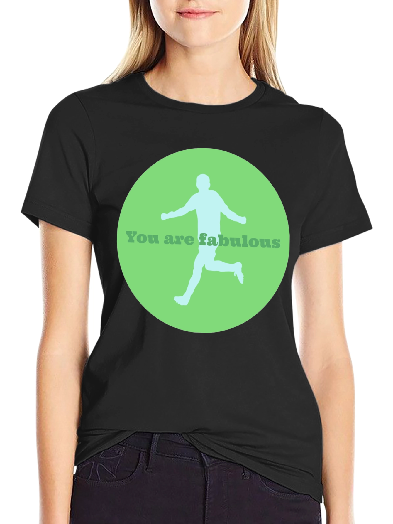 Fabulous Runner Graphic Tee - Black Casual Shirt