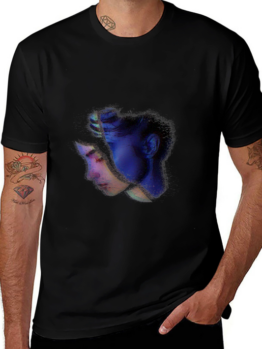 Abstract Portrait Black Tee