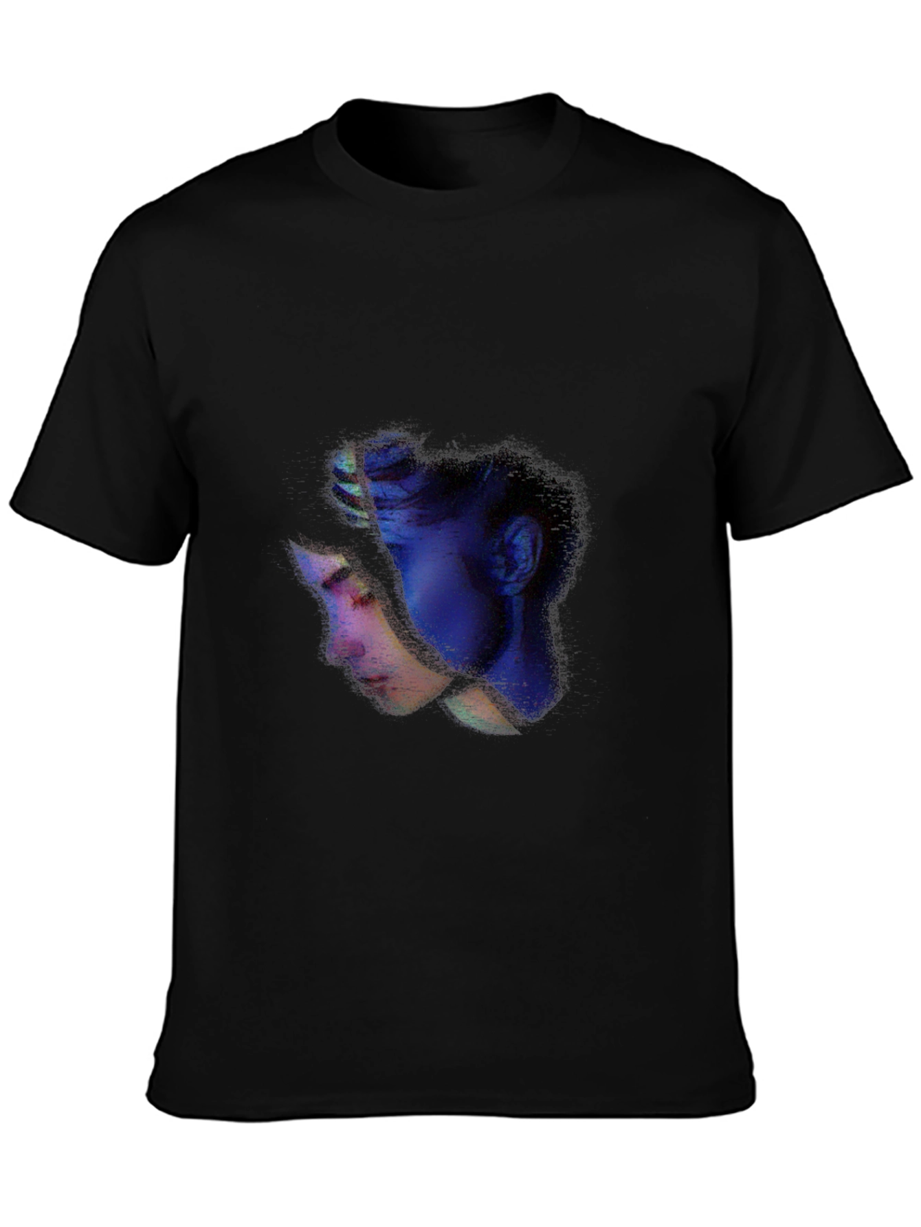 Abstract Portrait Black Tee