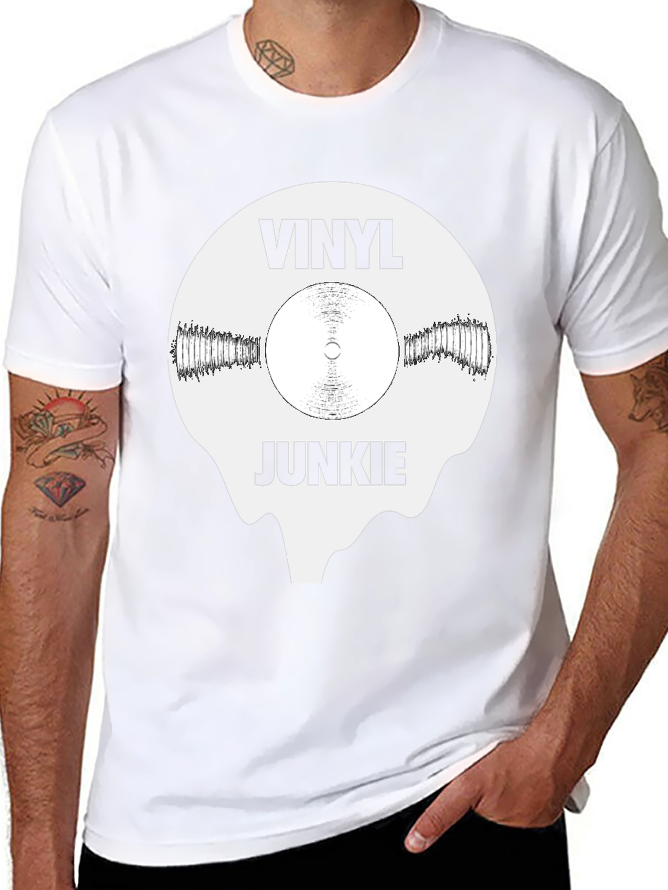Vinyl Junkie Graphic T-Shirt
