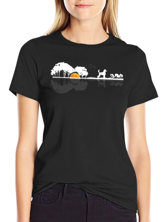 Dog Landscape Graphic Tee - Black