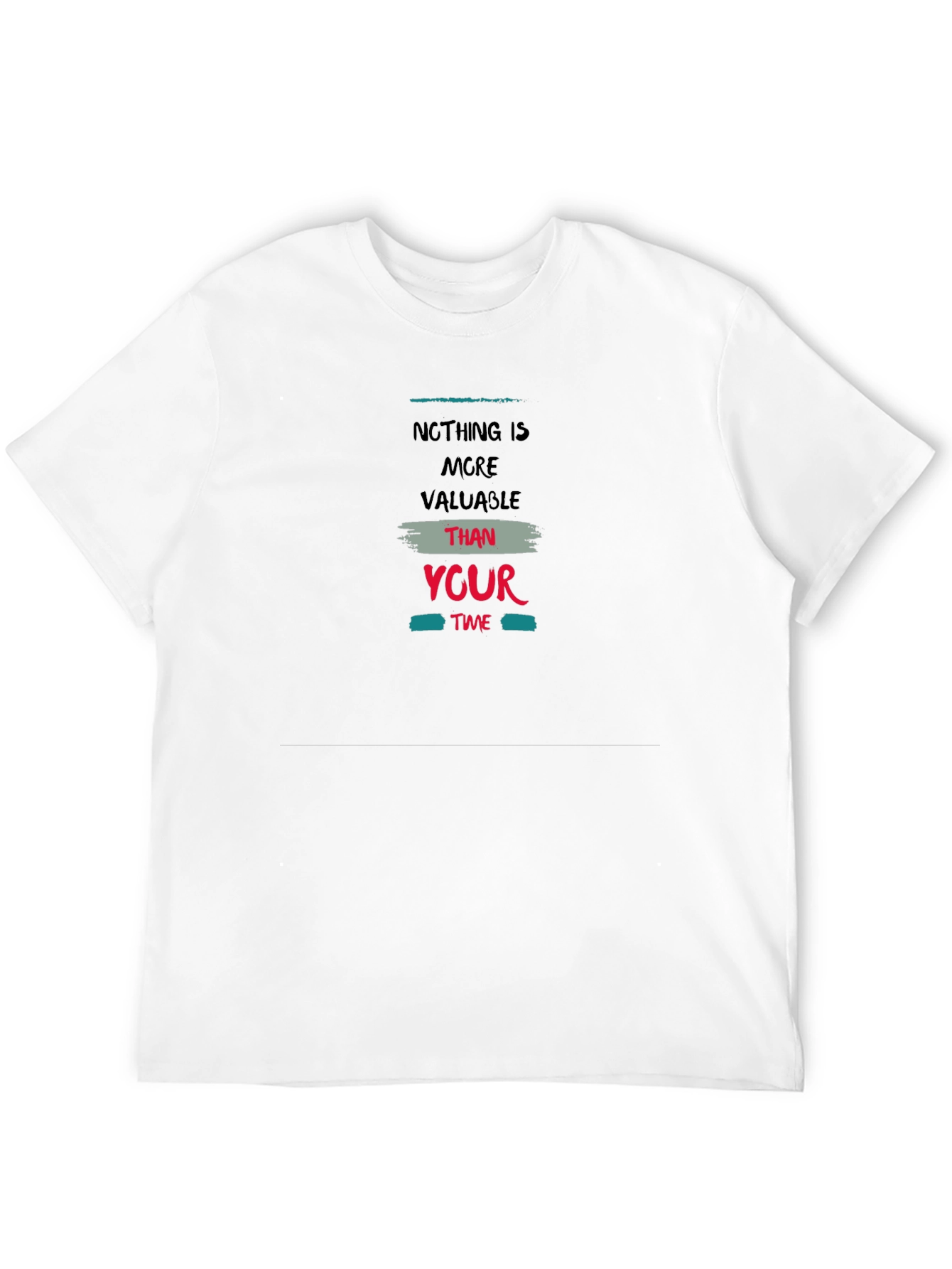 Inspirational Your Time Black Graphic T-Shirt