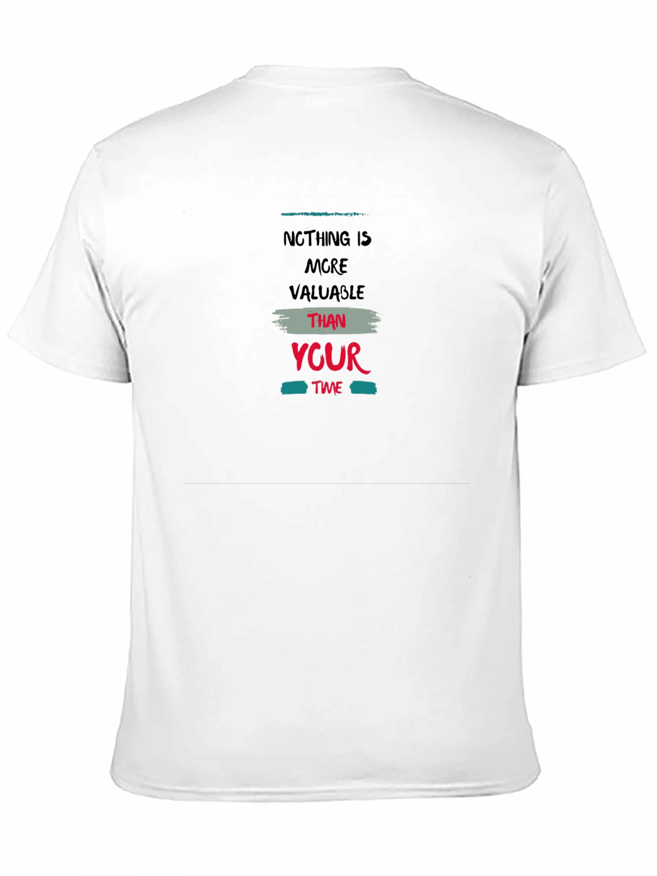 Inspirational Your Time Black Graphic T-Shirt