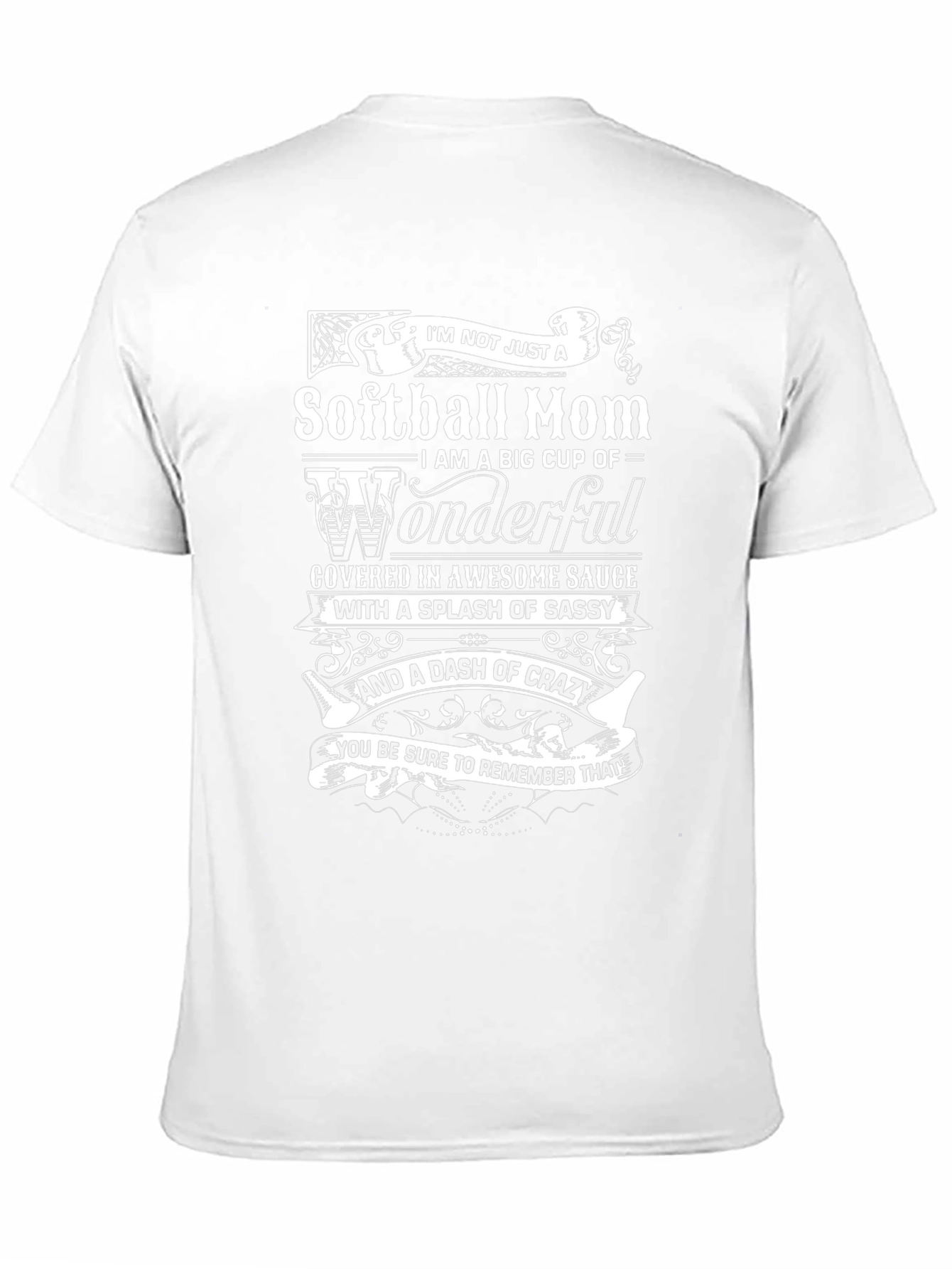 Softball Mom Tee - Wonderful Sassy Crazy!