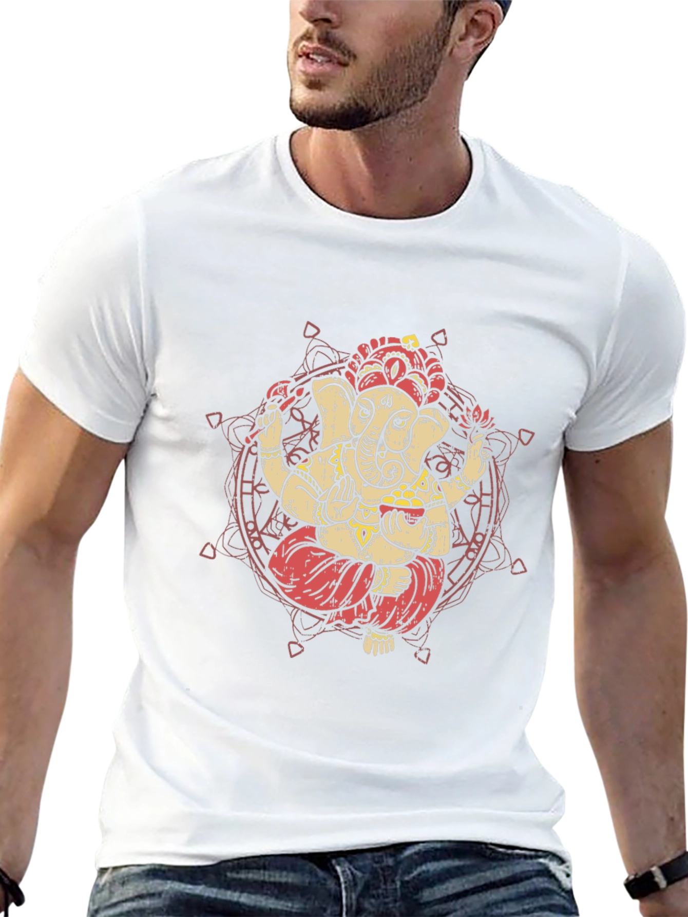 Ganesh Graphic Tee - Premium Cotton Blend