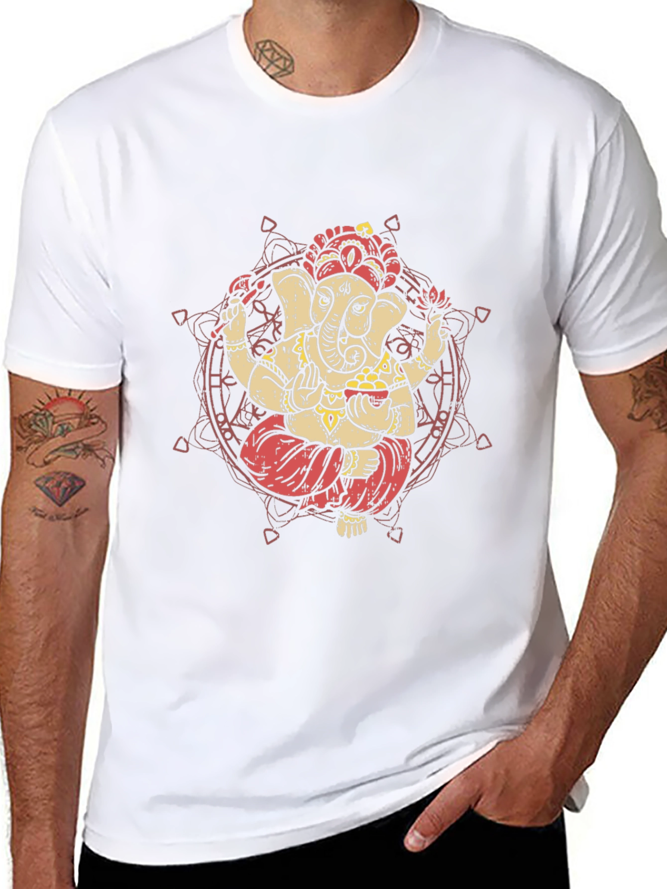 Ganesh Graphic Tee - Premium Cotton Blend