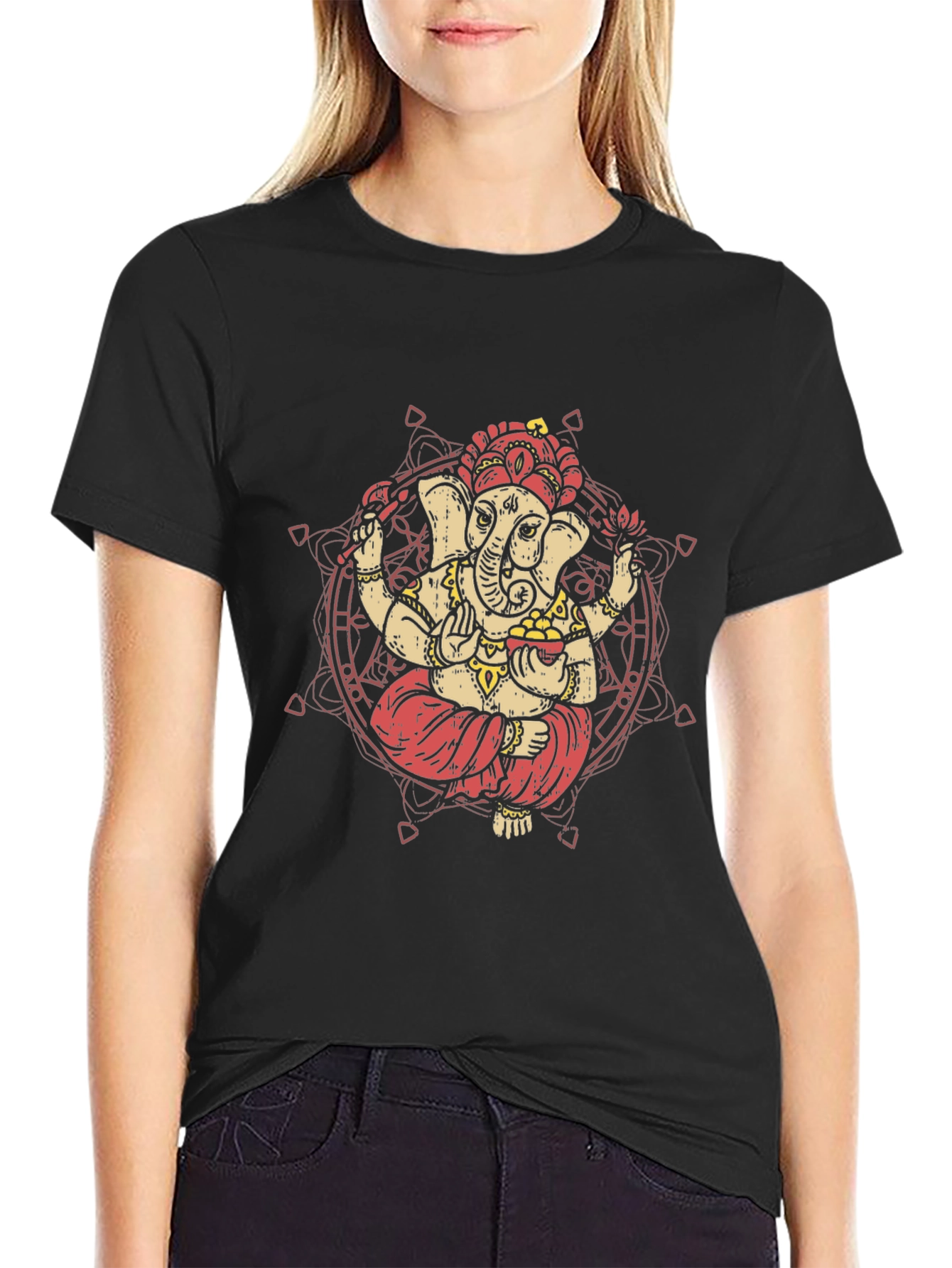 Ganesh Graphic Tee - Premium Cotton Blend