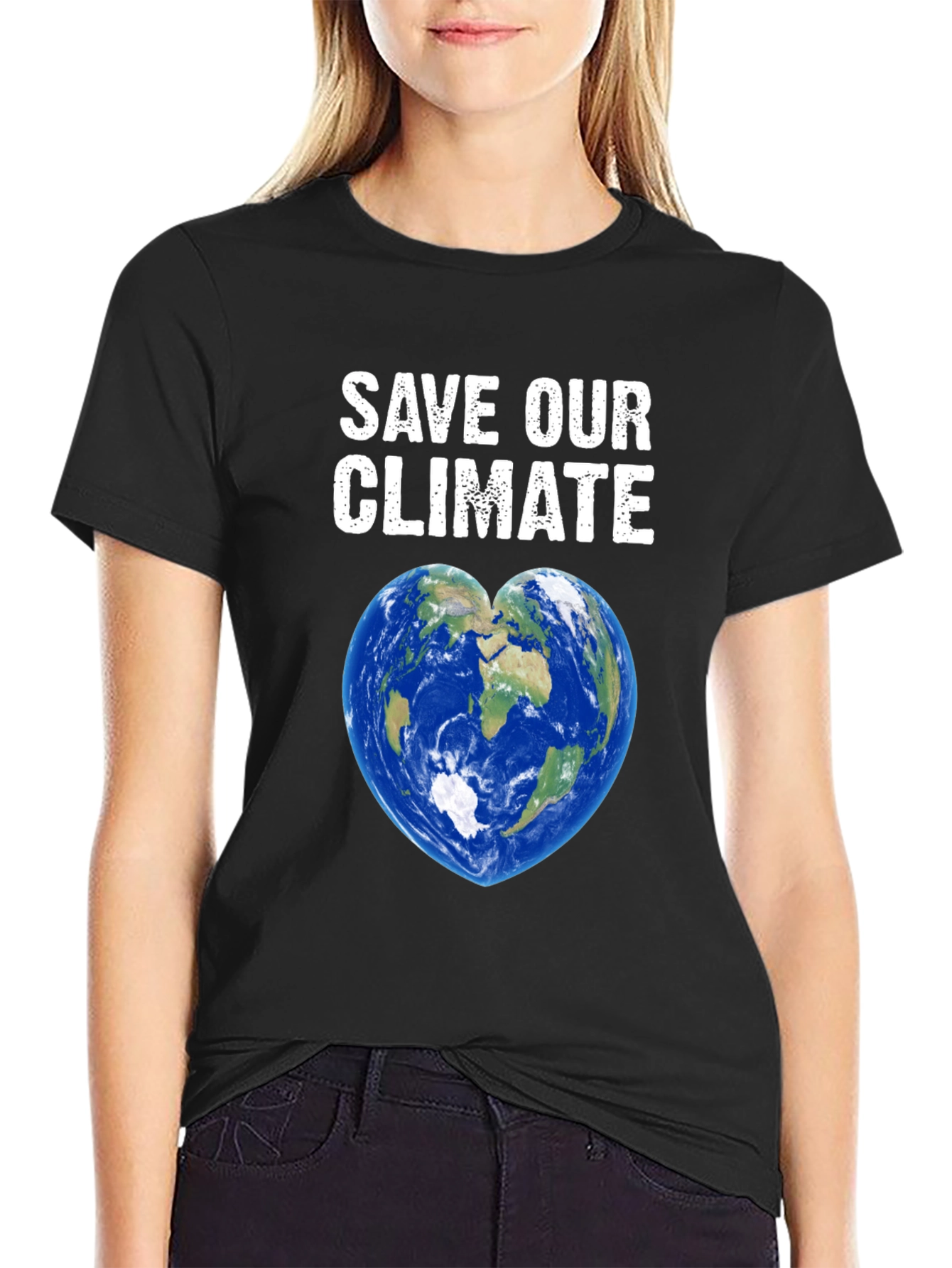 Save Our Climate T-Shirt Earth Heart