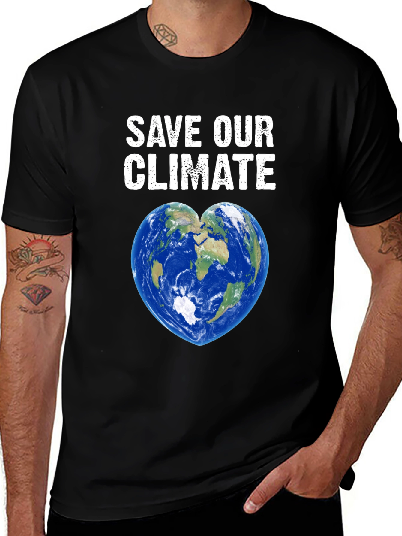 Save Our Climate T-Shirt Earth Heart