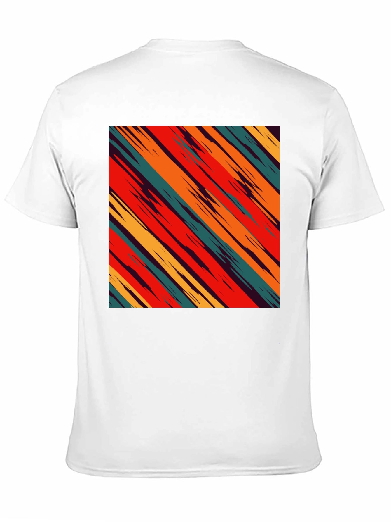 Retro Stripe Graphic Tee - Casual Comfort