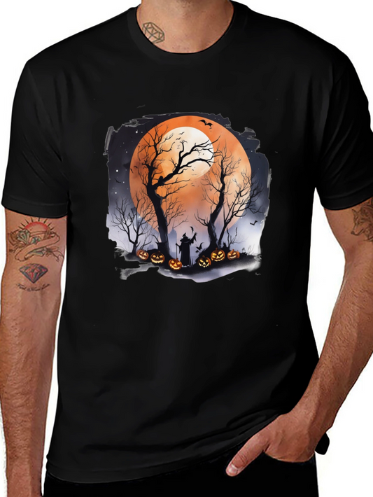 Halloween Moon Witch T-Shirt