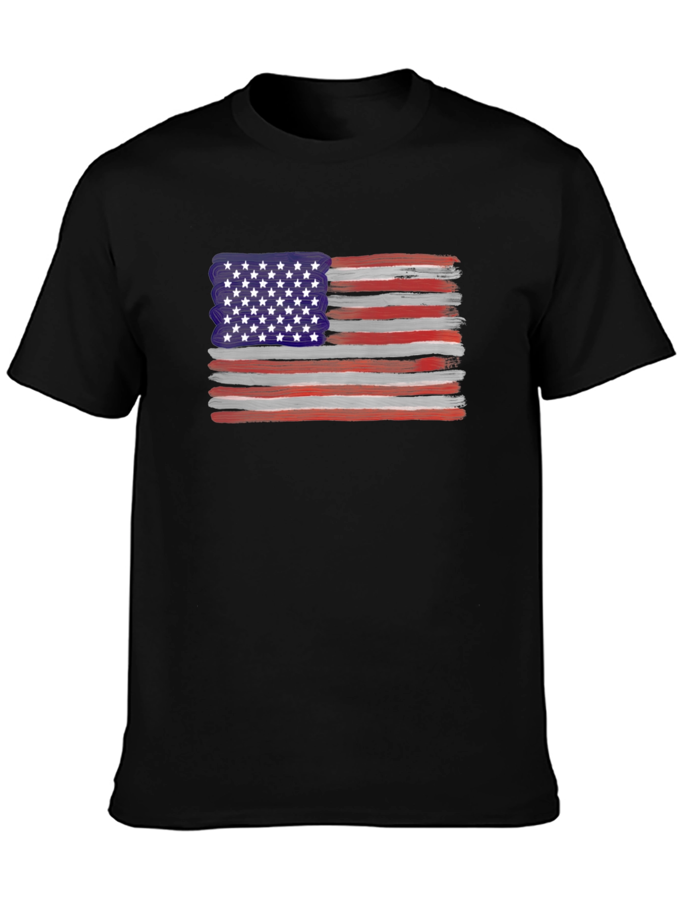 American Flag Brush Stroke Tee