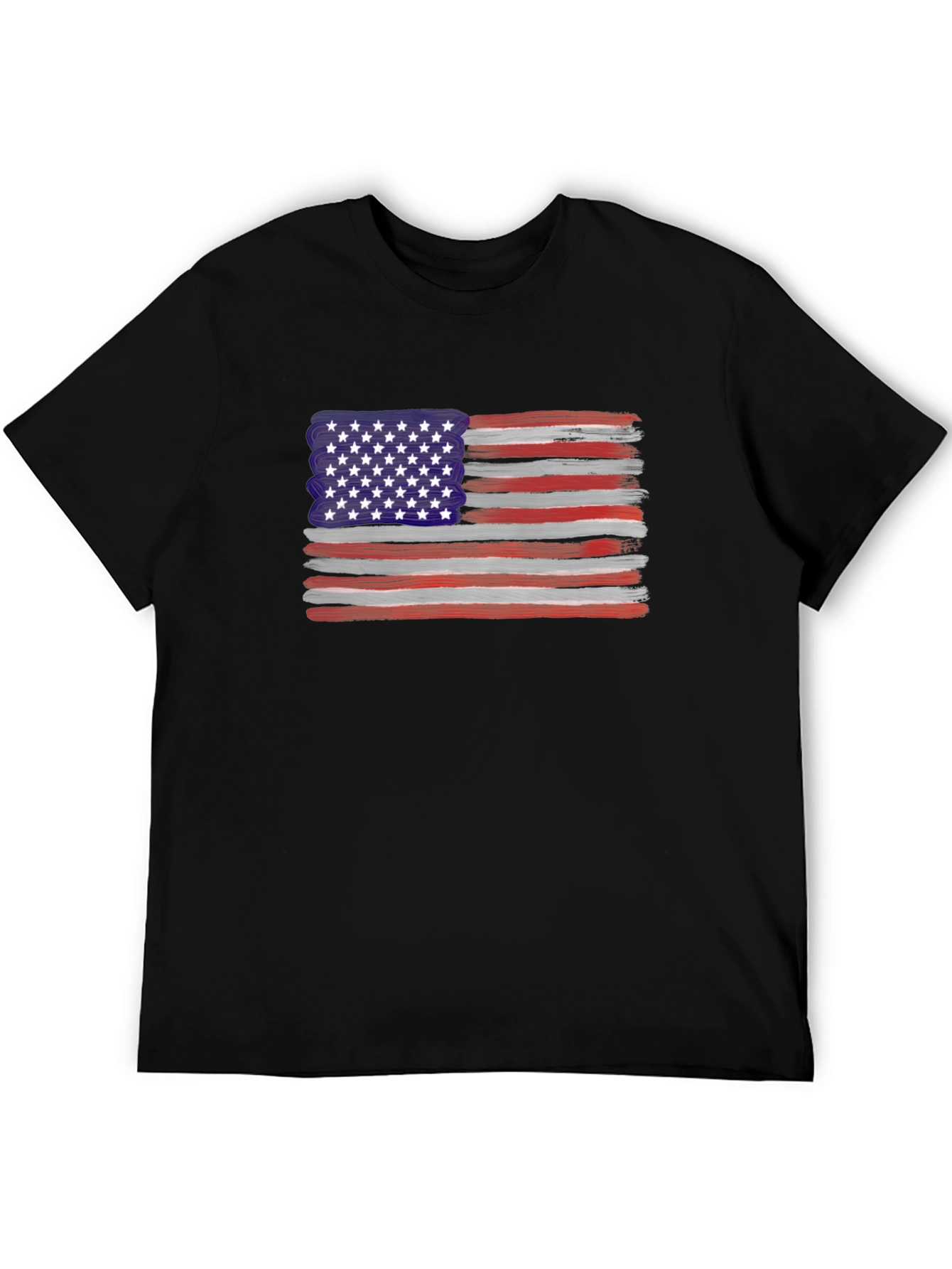 American Flag Brush Stroke Tee