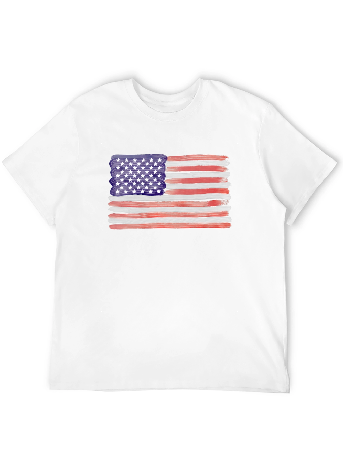American Flag Brush Stroke Tee