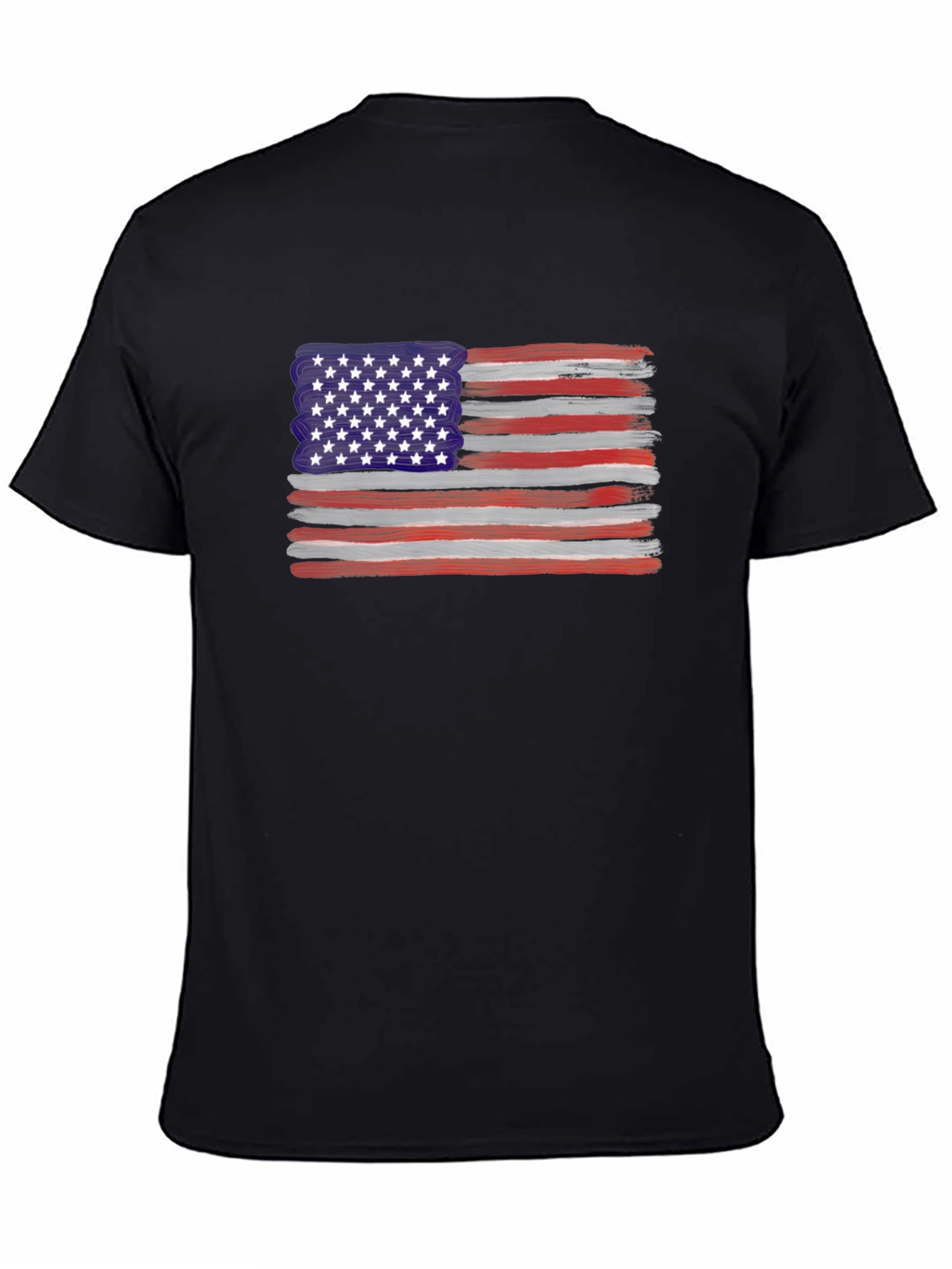 American Flag Brush Stroke Tee