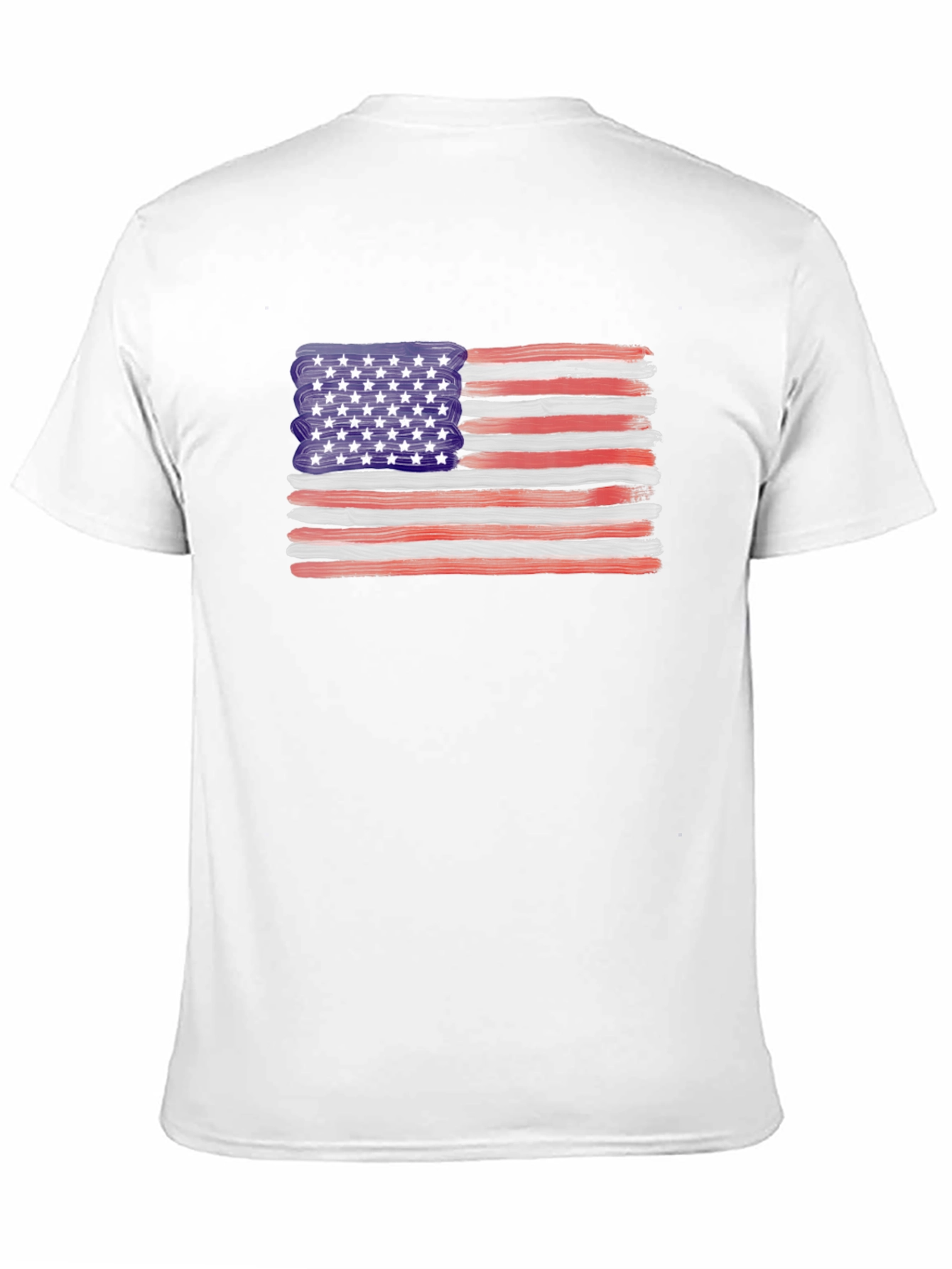 American Flag Brush Stroke Tee