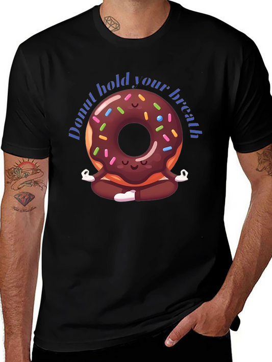 Donut Hold Your Breath Yoga T-Shirt