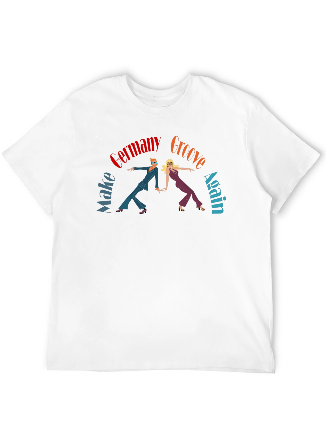 Groovy Germany Graphic Tee - Retro 70s Style